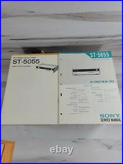 SONY ST-5055 FM Stereo AM/FM Tuner SOLID STATE Complete With Instr. & Serv. Manual