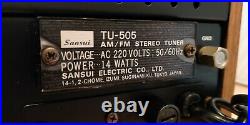 Sansui TU-505 AM/FM Stereo Tuner
