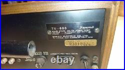 Sansui TU-666 AM/FM Solid State Stereo Tuner Vintage Tested WithWood Case