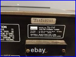 Sansui TU-717 Vintage AM / FM Stereo Tuner Radio Receiver