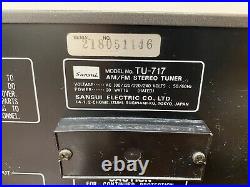 Sansui TU-717 Vintage AM / FM Stereo Tuner Radio Tested Working