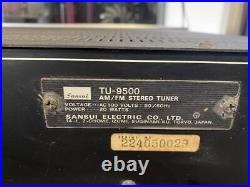 Sansui TU-9500 Japanese Vintage AM/FM Stereo Tuner 1970's Radio