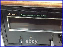 Sansui TU-999 Solid State Stereophonic Hi-Fi AM/FM Tuner C-5 Wood Cabinet Tested