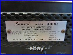 Sansui model 3000 Solid State AM/FM MPX Stereo Tuner Amplifier