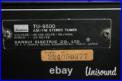 Sansui tu-9500 + au-9500 Pair Japanese Vintage AM/FM Stereo Tuner