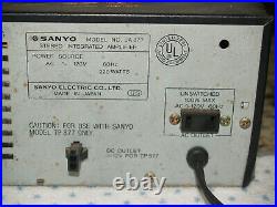 Sanyo Stereo Amplifier Tuner AM FM 80s Spectrum Analyzer Graphic Equalizer JA877