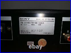 Sony ST-S550ES AM/FM Tuner-Mono/Stereo Tuner-Sony ES-Made in Japan