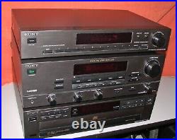 Sony Stereo System, ST-JX521, TA-AV521, CDP-C321, (3) Items in this listing