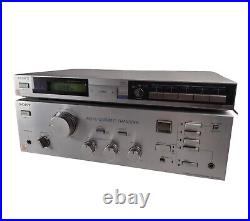 Sony TA-AX500 Integrated Stereo Amplifier And Sony ST-JX310 AM FM Tuner Vintage