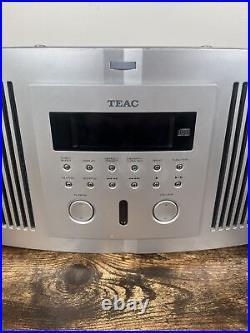 Teac CD-X6 Wall Mount Stereo System All In 1 CD Player Tuner Aux Works Remote