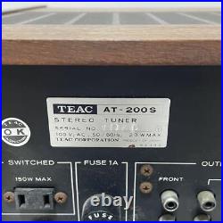 Teac Stereo Tuner At-200S Junk Vintage Rare Energization Confirmation