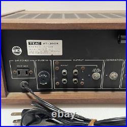 Teac Stereo Tuner At-200S Junk Vintage Rare Energization Confirmation