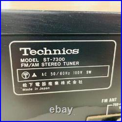 Technics ST-7300 FM/AM Stereo Tuner Silver Confirmed Operation Used From Japan