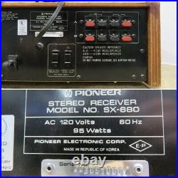 Tested Vintage Pioneer SX-680 AM/FM Stereo Receiver Tuner 30W per Channel