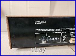 Tested Vintage Yamaha CT-610II Natural Sound AM/FM Stereo Tuner Silver Wood Case