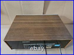 Tested Vintage Yamaha CT-610II Natural Sound AM/FM Stereo Tuner Silver Wood Case