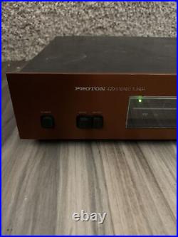 Untested Vintage Proton Audio 420 AM/FM Stereo Tuner