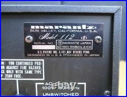 Used MARANTZ Model 112 Stereophonic Tuner AM/FM Silver