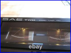 VINTAGE SAE TWO AM/FM Stereo Tuner T3U NO REMOTE Tested & WORKS