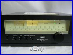 VINTAGE SANSUI AM FM STEREO TUNER TU-717 COMPONENT CLEAN WORKS with MANUAL