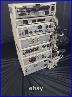 VTG AIWA 7mx Micro Component Stereo System AMP, PRE, TUNER, EQ, Deck, Timer, reveiver