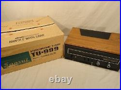 VTG SANSUI TU-999 STEREO AM/FM TUNER SOLID STATE WOOD CASE/CABINET WithBOX