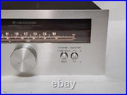 Vintage 1970's Kenwood KT-5500 AM/FM Stereo Tuner Silver Face Made in Japan