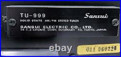 Vintage 1970's Sansui TU-999 Solid State Stereophonic Hi-Fi AM/FM Tuner AS-IS