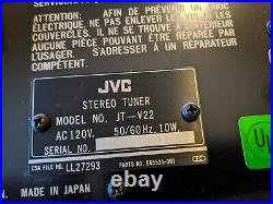 Vintage 1977 JVC JT-V22 Stereo Tuner Radio AM FM Hi-Fi