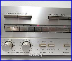 Vintage Denon DRA-550 AM-FM Stereo Tuner Amplifier Tested And Works No Remote