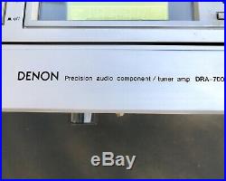 Vintage Denon DRA-700 AM/FM Stereo Tuner Amplifier Receiver Mint Working