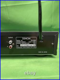 Vintage Denon TU-800 Precision Audio Component AM-FM Stereo Tuner Audiophile
