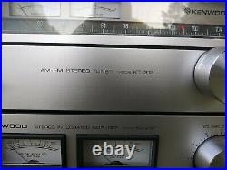 Vintage Kenwood Am-fm Stereo Tuner Model Kt-313 & Ka-405 Amplifier