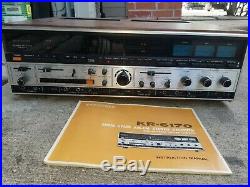 Vintage Kenwood KR-6170 Solid State AM/FM Stereo Tuner Amplifier- With Manual