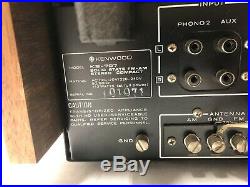 Vintage Kenwood KS-707 Solid State AM/FM Stereo Tuner Amplifier with turntable