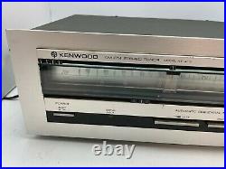 Vintage Kenwood KT-413 AM/FM Stereo Automatic Tuner Has Signal on AM and FM