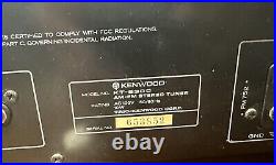 Vintage Kenwood KT-5300 AM FM Stereo Tuner