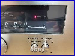 Vintage Kenwood KT-5500 AM FM Tuner Silver Faced Stereo TESTED WORKS