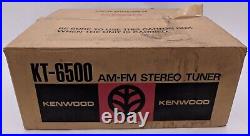 Vintage Kenwood KT-6500 AM FM Stereo Tuner Silver Face with Original Box & Manual