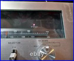 Vintage Kenwood Silver Faced KT-6500 AM FM Stereo Tuner