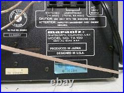 Vintage MARANTZ TA 100 RECEIVER Quartz Stereo Tuner ST 100 Amp PM 100 Silver
