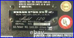 Vintage Marantz 120 AM/FM Stereo Tuner