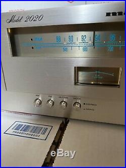 Vintage Marantz Model 2020 AM FM Stereo Tuner NR MINT -1 Owner WARRANTY