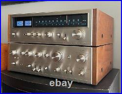 Vintage Pioneer Integrated Amplifier SA-8100 and AM/FM Stereo Tuner TX-8100