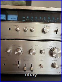 Vintage Pioneer Integrated Amplifier SA-8100 and AM/FM Stereo Tuner TX-8100