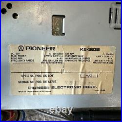 Vintage Pioneer Super Tuner KE-3838 AM/FM Cassette Car Stereo