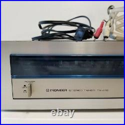 Vintage Pioneer TX-410 AM/FM Stereo Tuner Tested WORKS See VIDEO Japan EUC