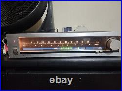 Vintage Pioneer TX-520 AM/FM Stereo Tuner Japan Powers on with audio