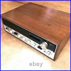 Vintage Sansui 5000A AM/FM Stereo Tuner Amplifier Wood Case-Tested/Working