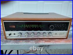 Vintage Sansui 800 Solid State AM/FM Stereo Tuner Amplifier. (With Wood Cabinet)